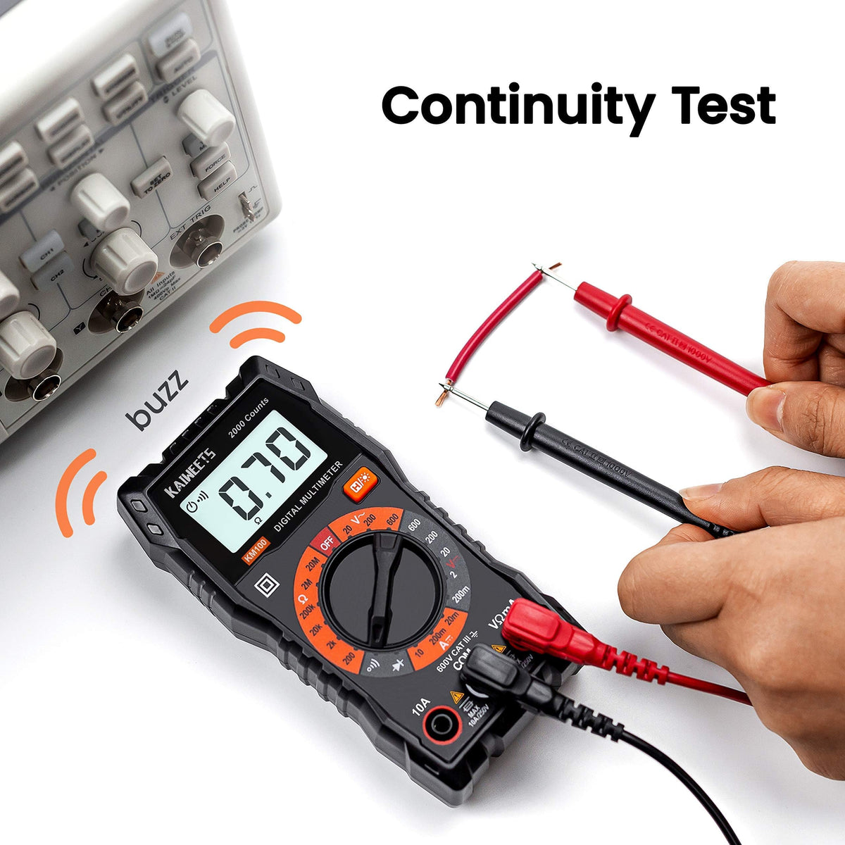 Digital Multimeter Voltmeter with Case F957