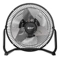 9 Inch Black Metal Floor Fan D584