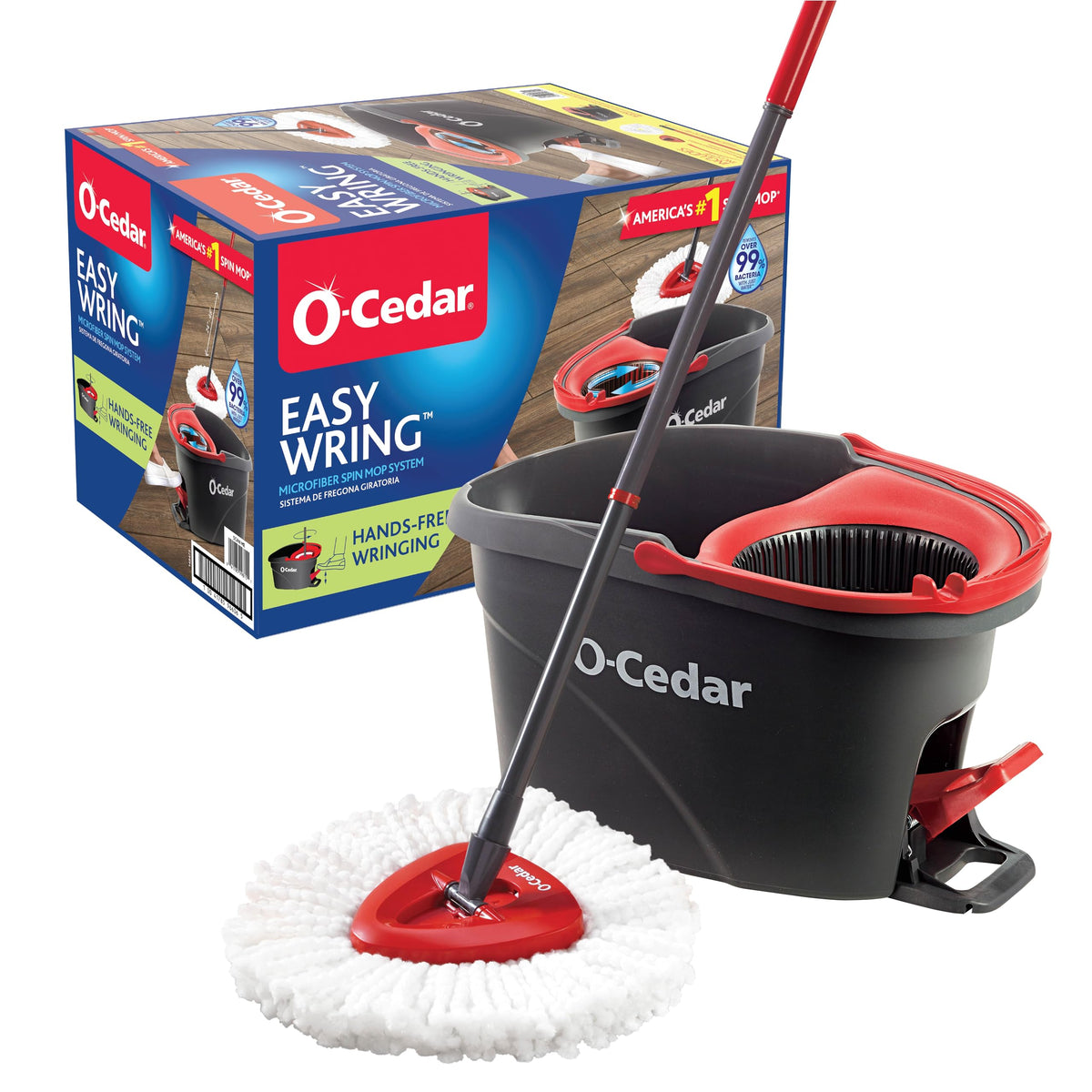 Microfiber Spin Mop Bucket Floor Cleaning System E34803