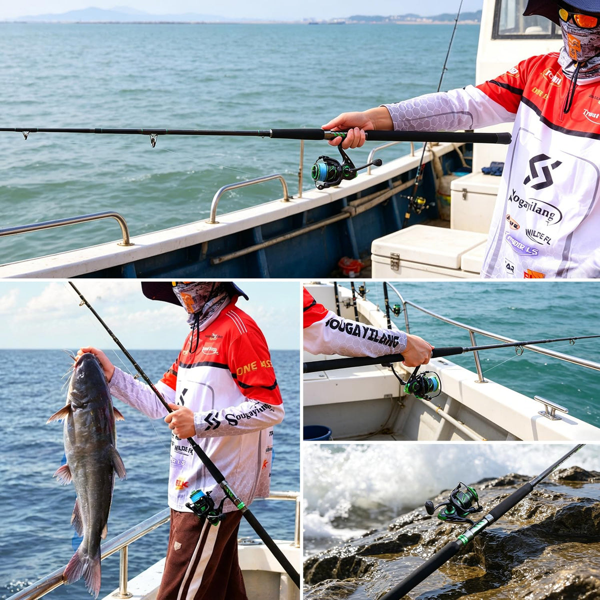 7ft MH 2-Piece Spinning Rod and 4000 Reel E303