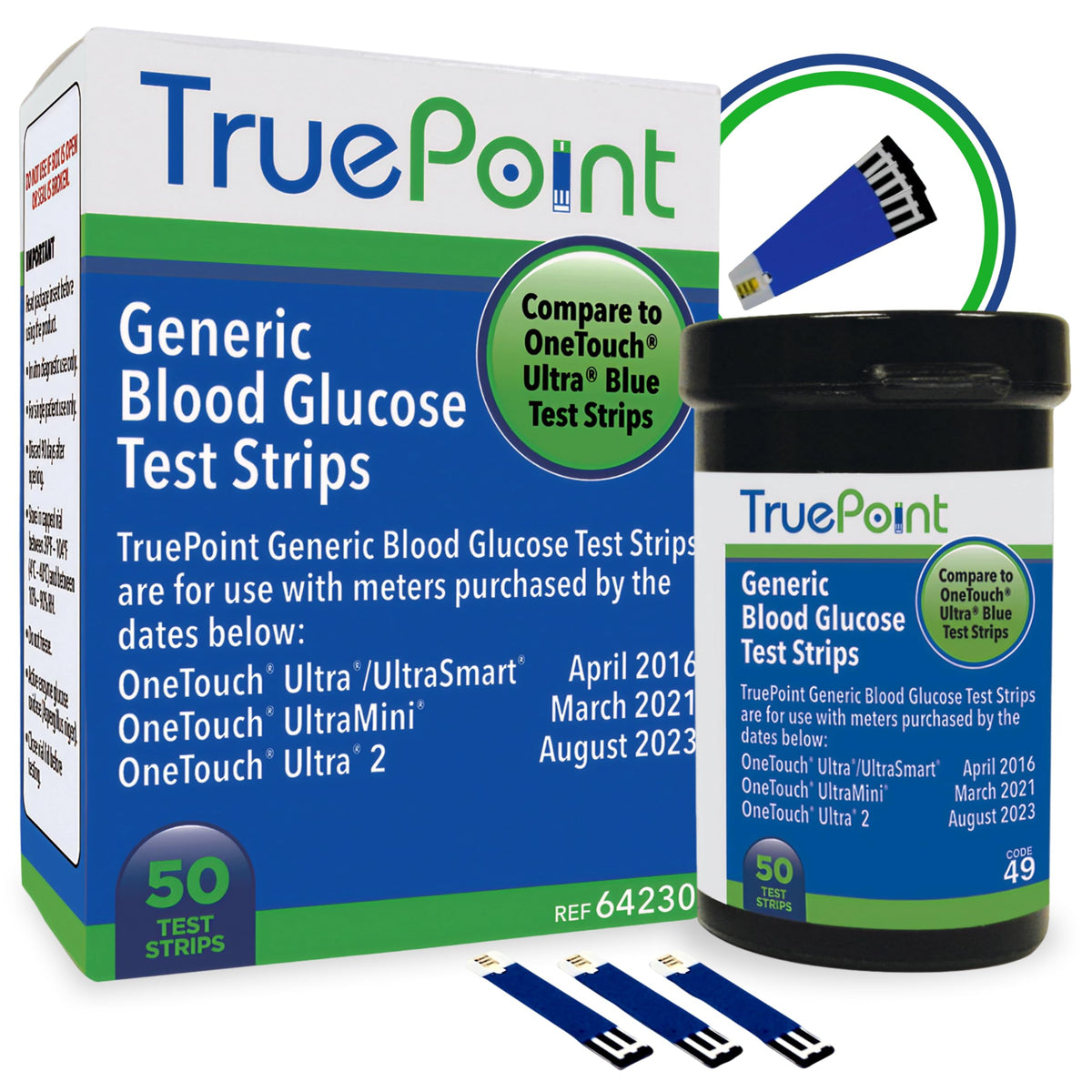 Blood Glucose Test Strips 50 Count W8043