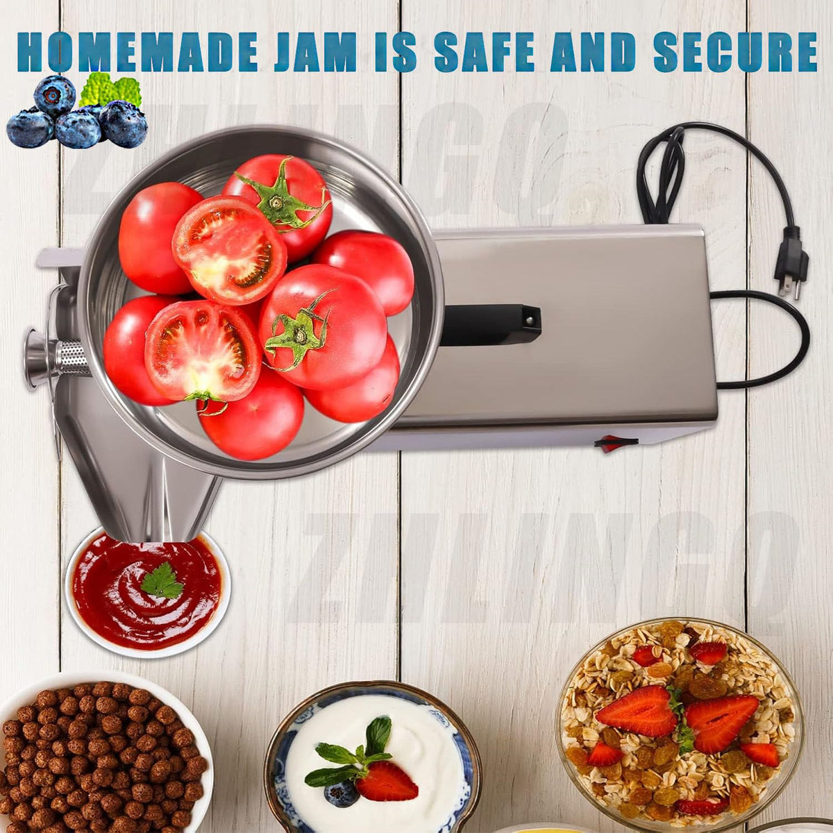 450W Electric Sauce Maker with Funnel & Trough S7176