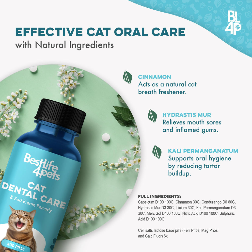 Cat Dental Care Supplement 400 Pills L1101