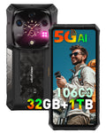 5G AI Rugged Phone, 32GB+1TB/2TB Expansion, 6.67" Dual Screen, 64MP+50MP+50MP Camera, 120W, IP68/IP69K, Android 15 F79582