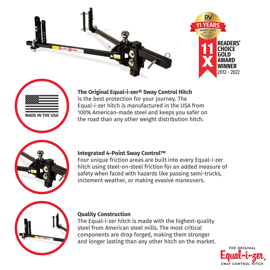 4-point Sway Control Hitch, 10,000 Lbs Trailer Weight Rating W874501