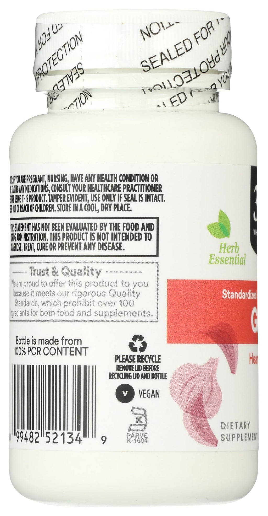 Garlic Vegan Capsules 60 Count J1431