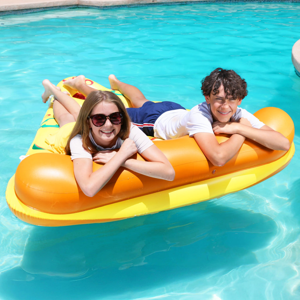 Inflatable Pizza Slice Pool Float with Cup Holders C147