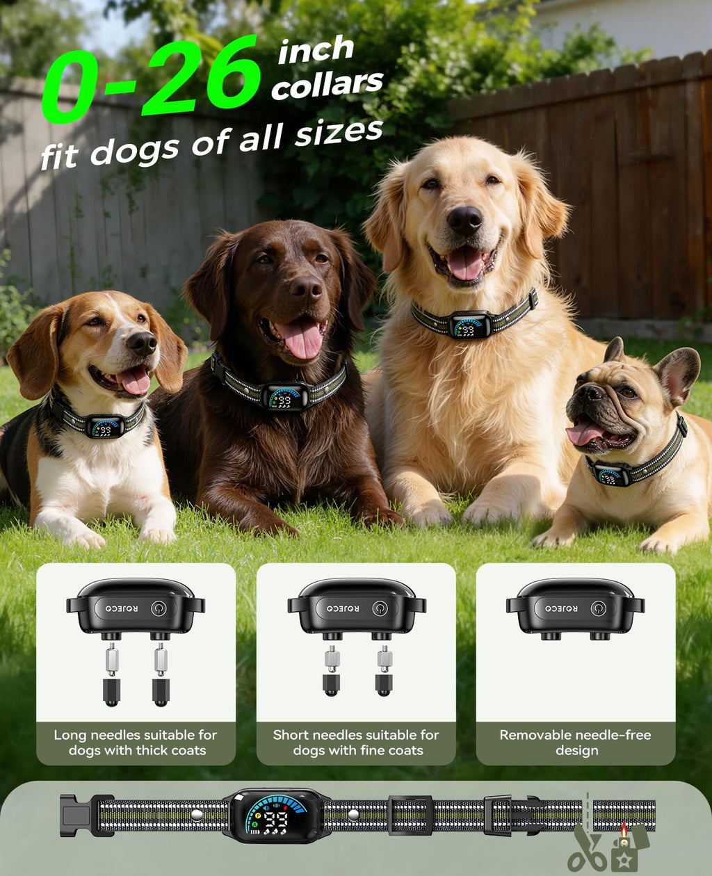 2-in-1 Dog Shock Collar & Dog Bark Collar K593