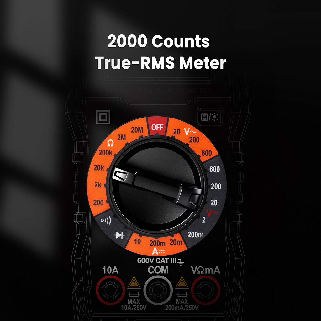 Digital Multimeter Voltmeter with Case F957