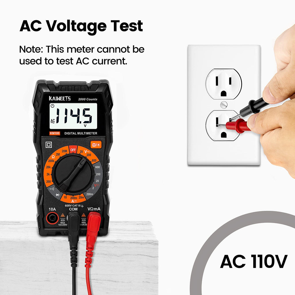 Digital Multimeter Voltmeter with Case F957