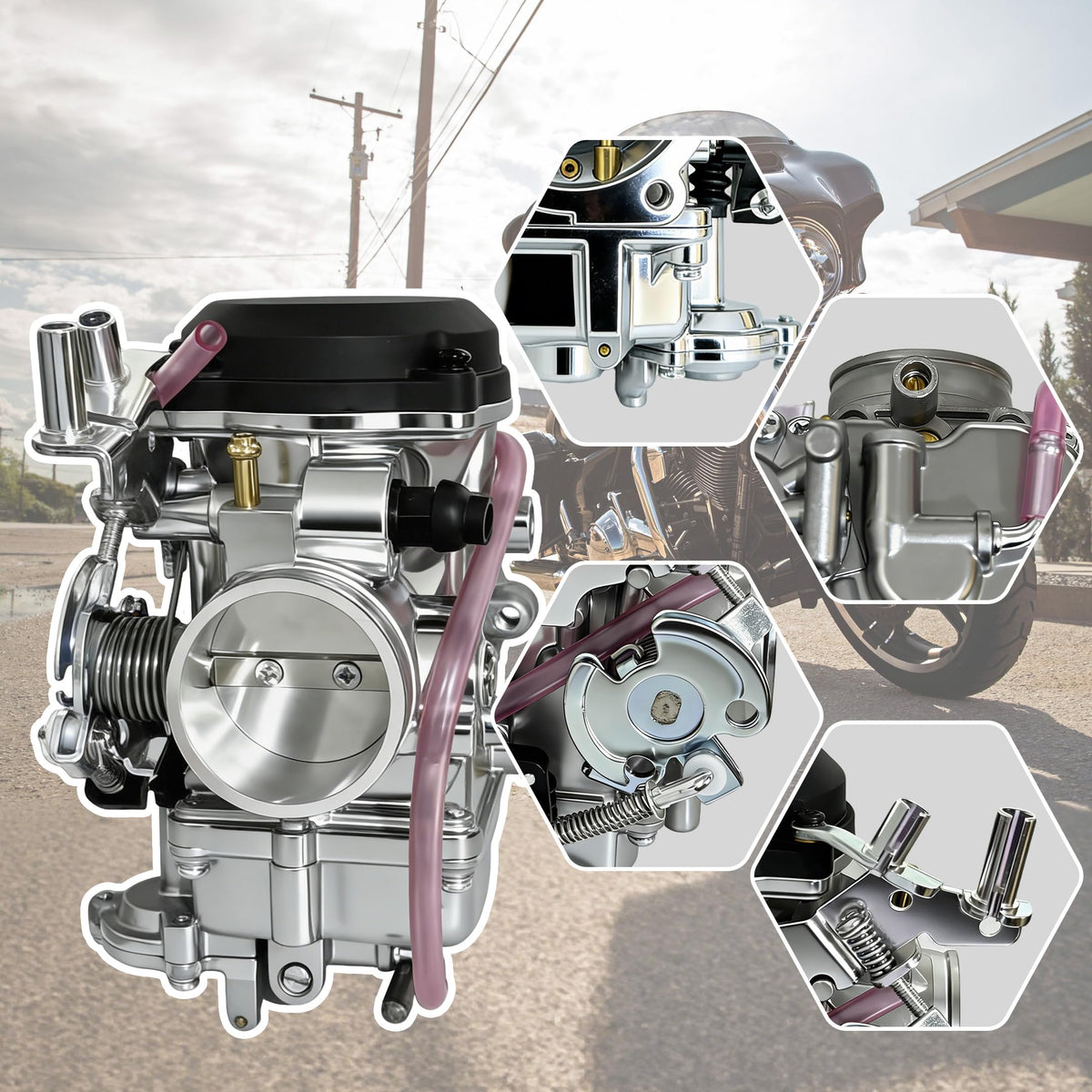CV40 Carburetor with Choke Cable Replacement G98942