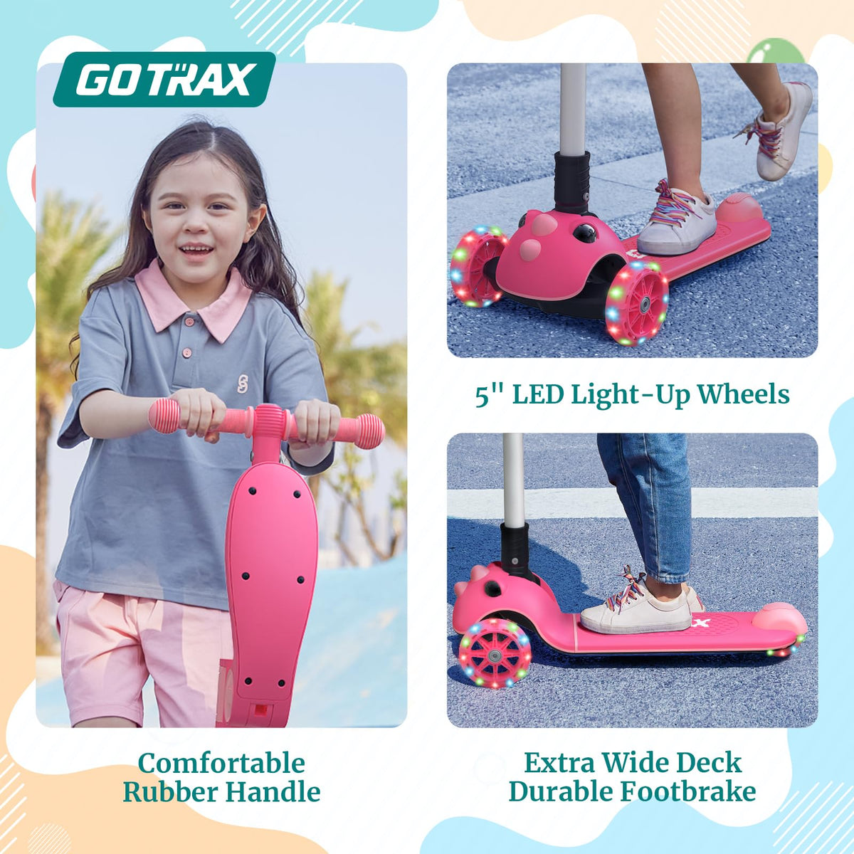 Foldable Kick Scooter with Seat N41560