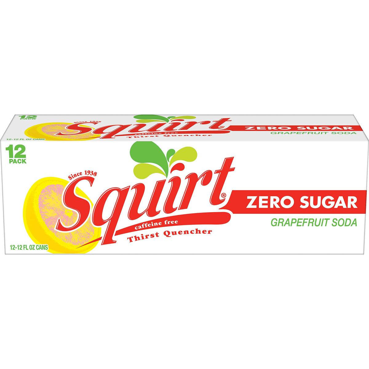 Zero Sugar Grapefruit Soda, 12 fl oz cans, 12 pack T155189