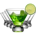 10-Ounce Plastic Stemless Martini Glasses Set of 6 N270268