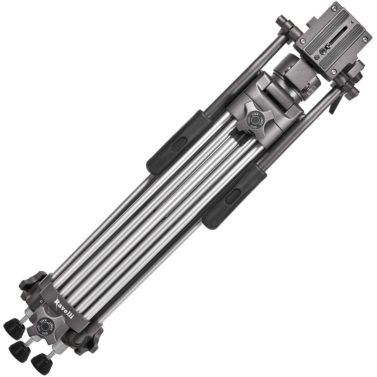 55" 65mm Video Camera Tripod with Fluid Drag Head and Carry Bag N5782