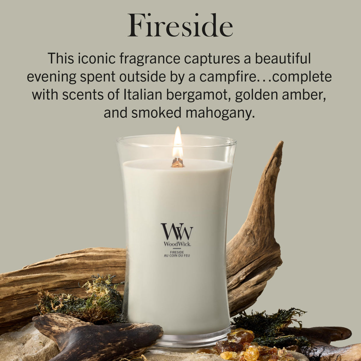 Large Scented Candle with Crackling Wick I149
