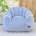Light Blue Corduroy Bean Bag Chair Z429