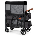 Foldable All-Terrain Double Wagon Stroller with Canopy R50033
