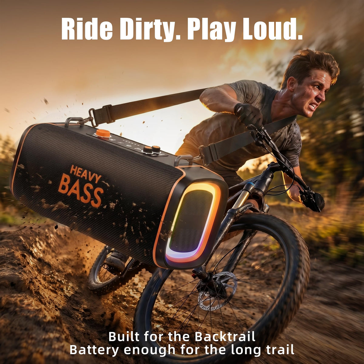 Portable Bluetooth Speaker, 120W Peak, 28-Hour Playtime S607131