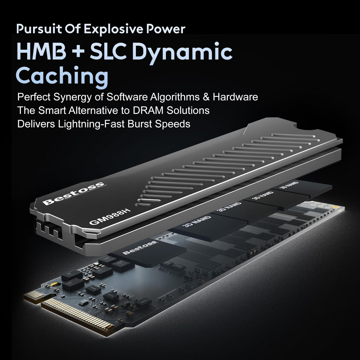 1TB PCIe 4.0 NVMe M.2 2280 SSD with Heatsink I8440