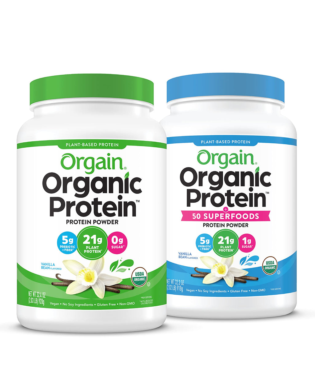 Organic Vegan Protein + Superfoods Powders Vanilla Bean T230