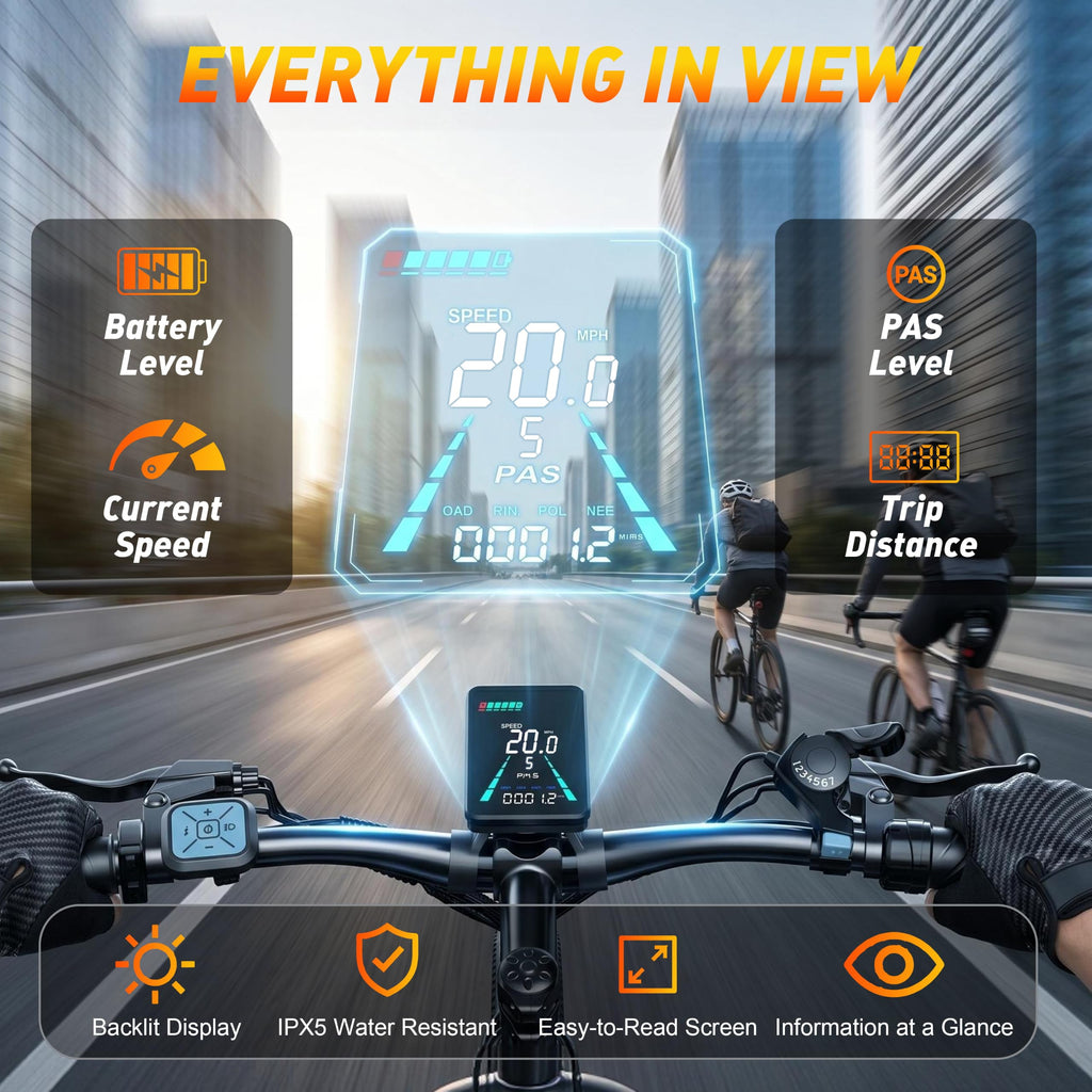 26" Electric Mountain Bike 48V 10Ah 7-Speed O326
