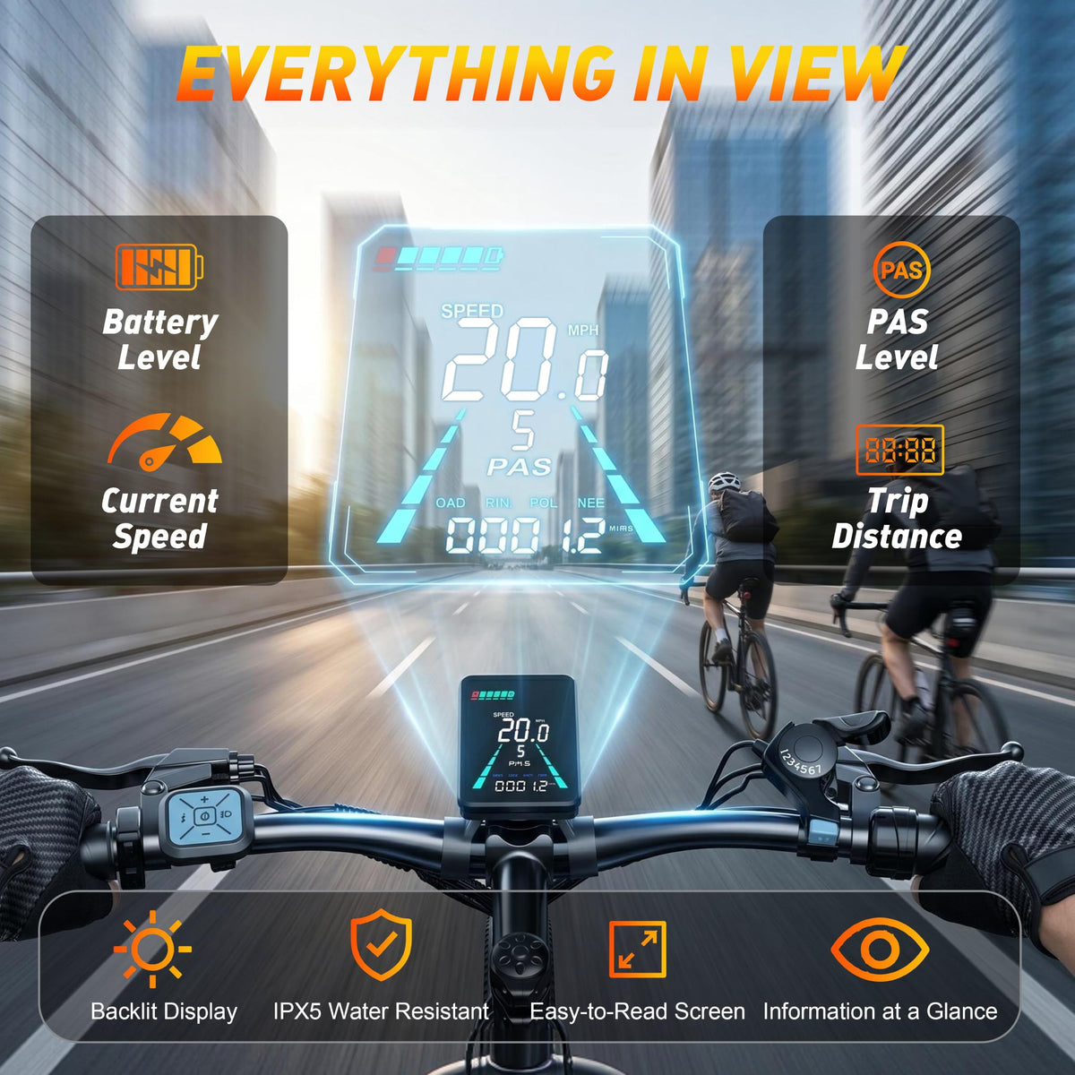 26" Electric Mountain Bike 48V 10Ah 7-Speed O326