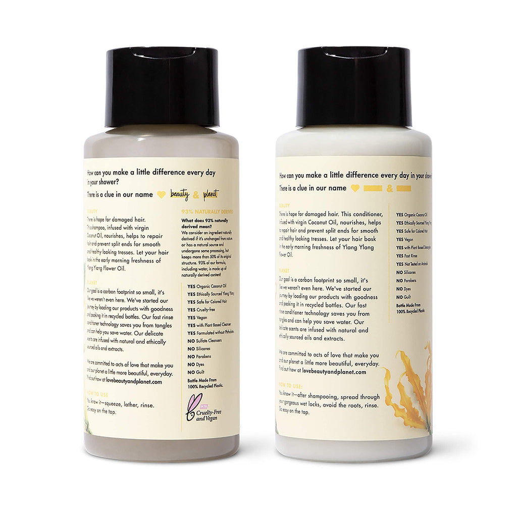 Coconut Oil & Ylang Shampoo and Conditioner 2 Count 13.5 oz R159