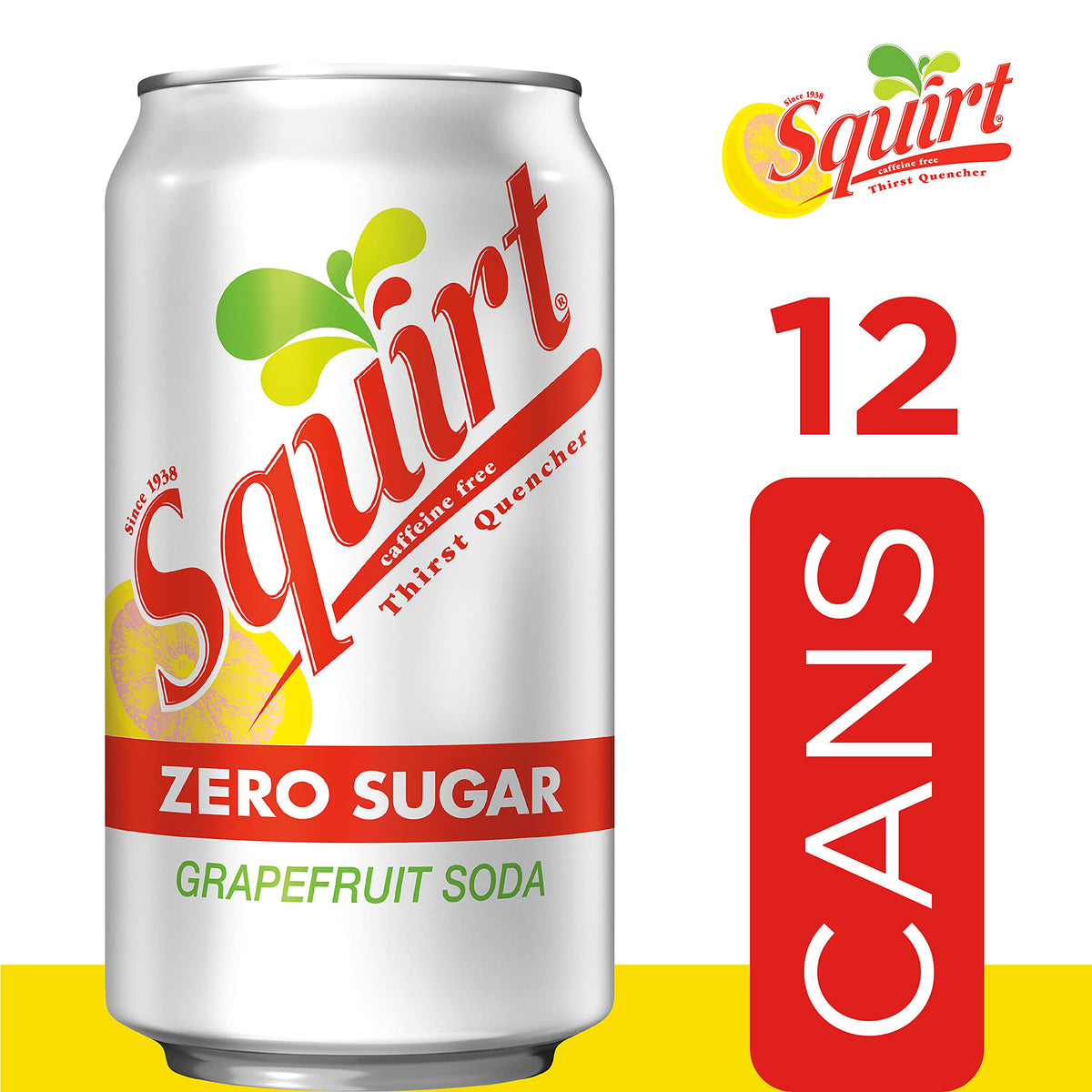 Zero Sugar Grapefruit Soda, 12 fl oz cans, 12 pack T155189