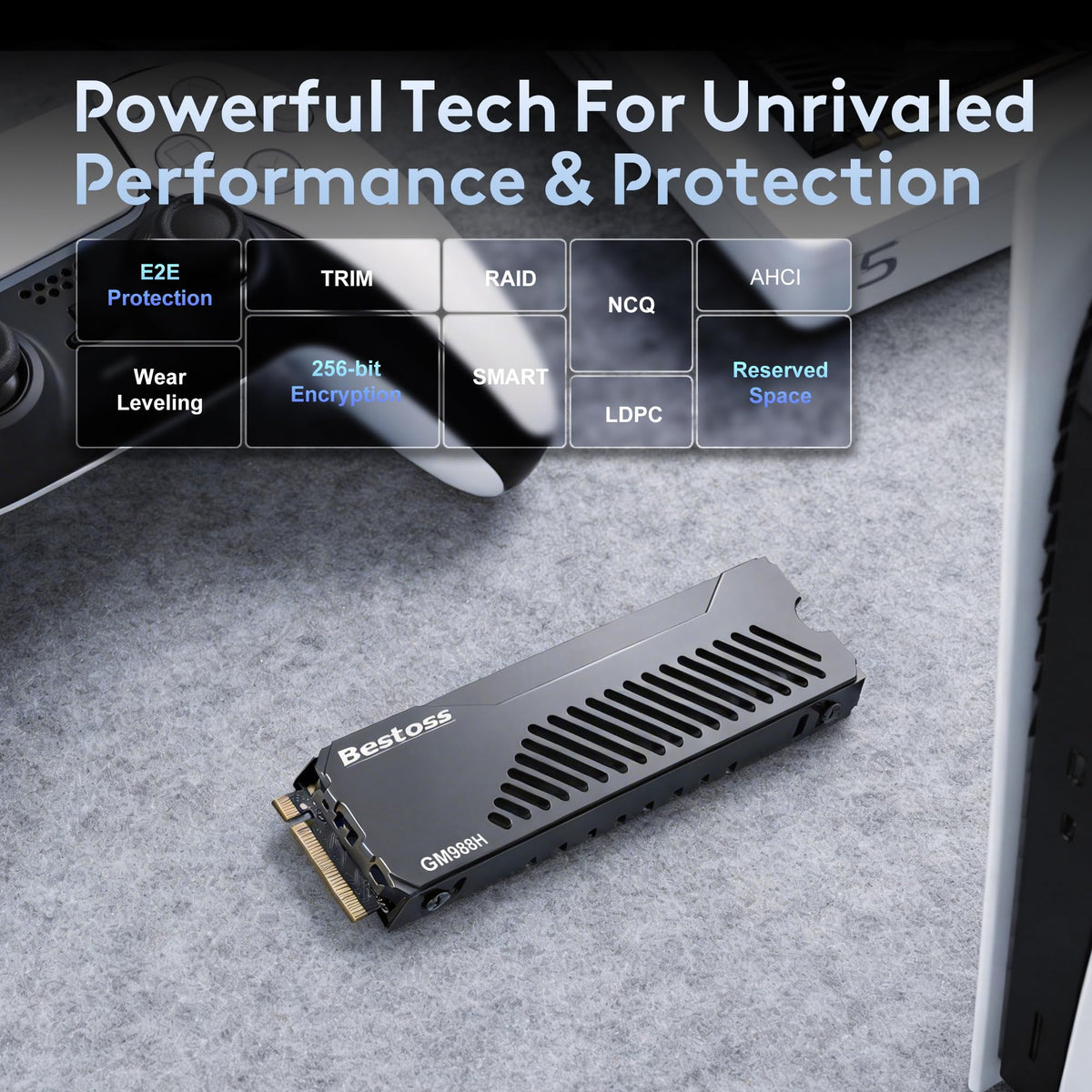 1TB PCIe 4.0 NVMe M.2 2280 SSD with Heatsink I8440