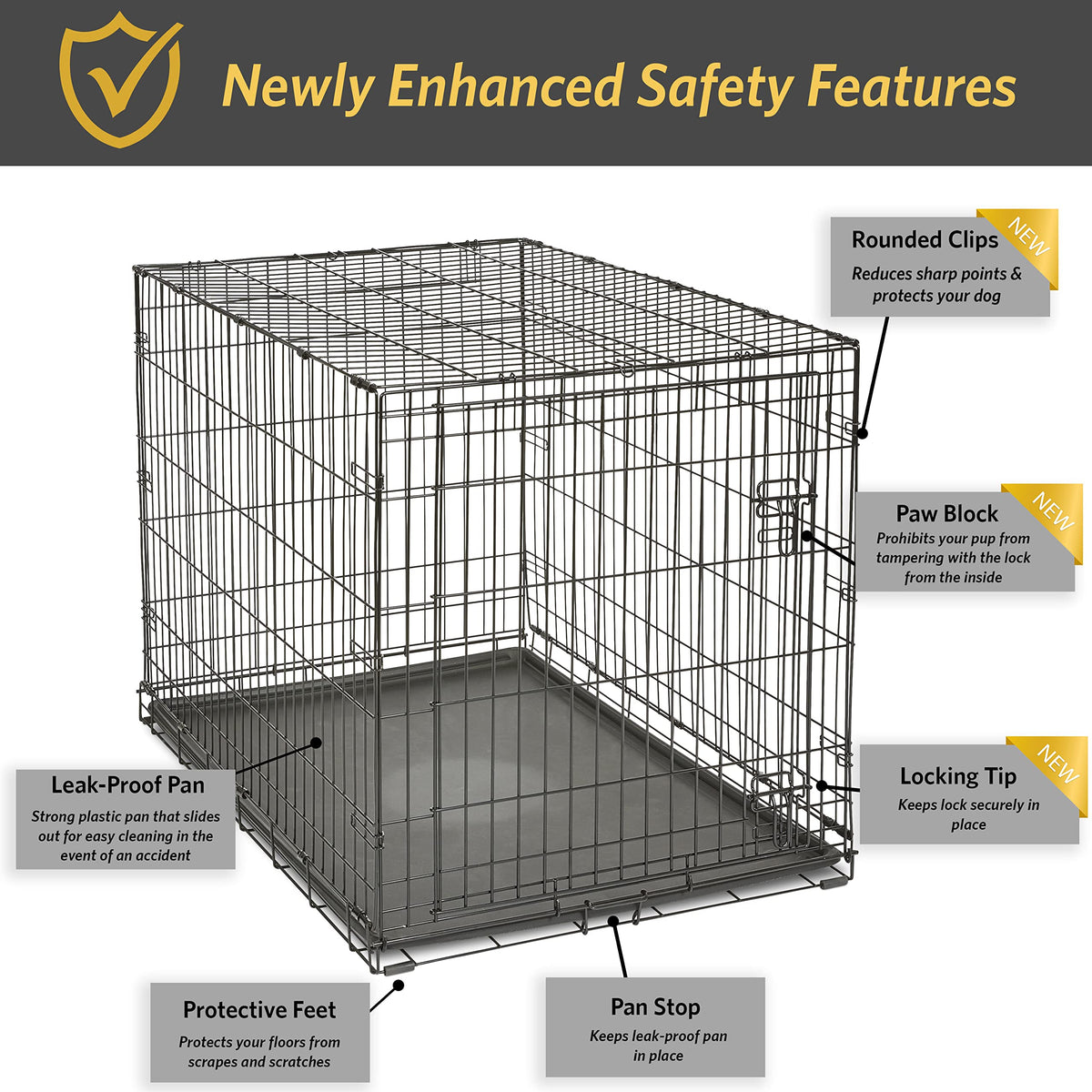48-Inch Single Door Crate E288