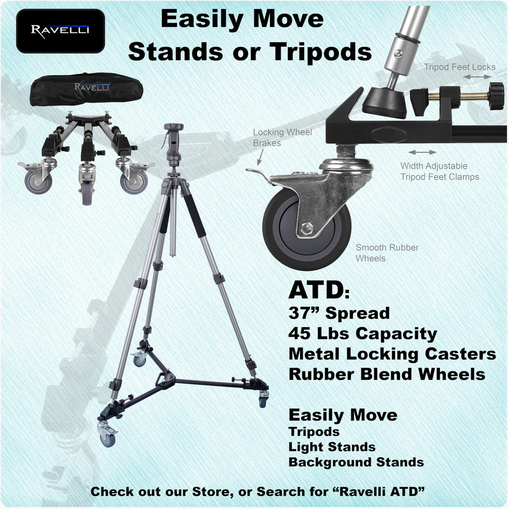 55" 65mm Video Camera Tripod with Fluid Drag Head and Carry Bag N5782