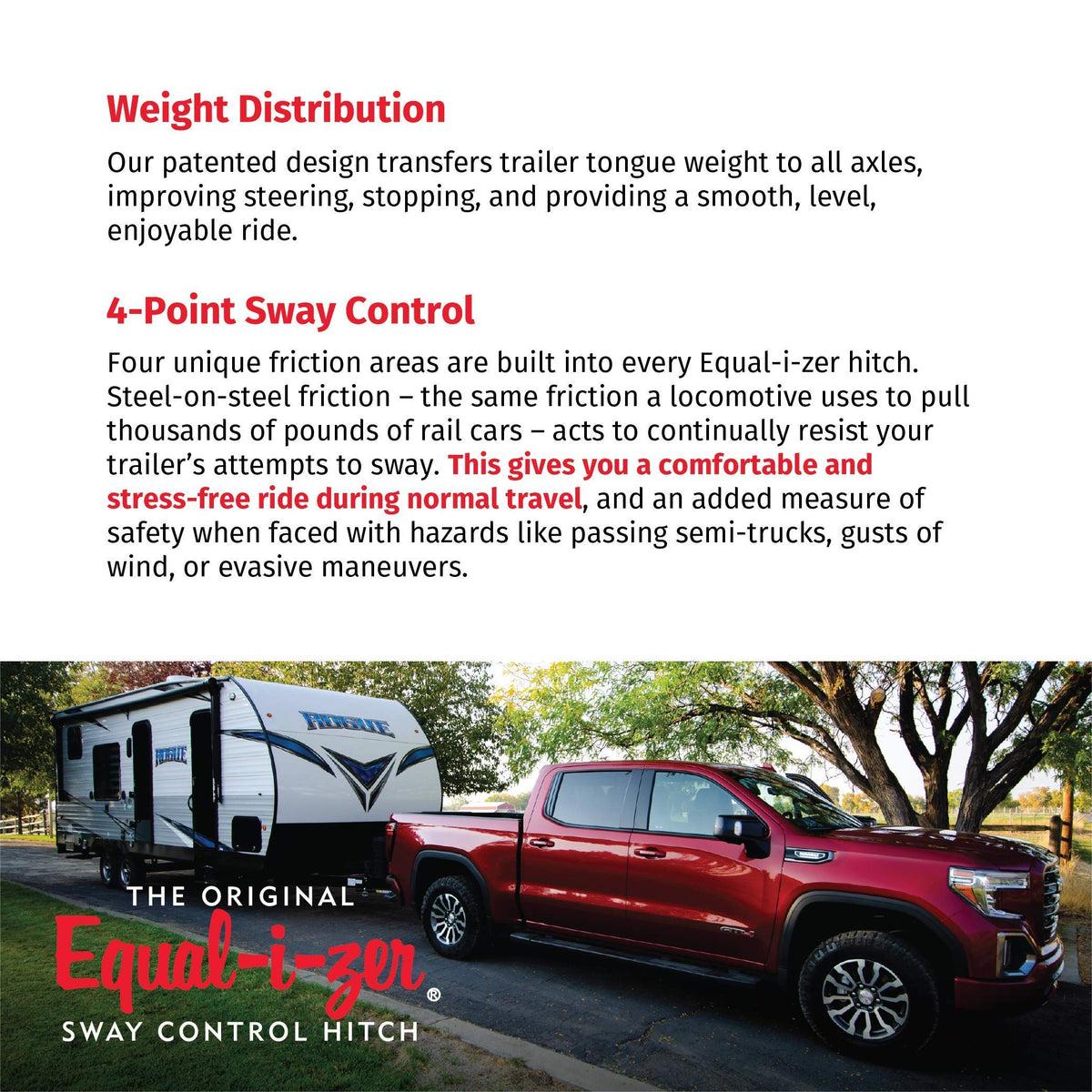 4-point Sway Control Hitch, 10,000 Lbs Trailer Weight Rating W874501