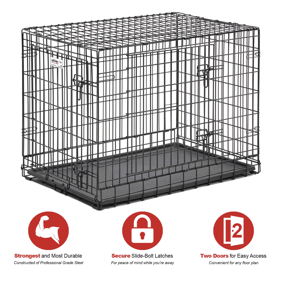 36-Inch Double Door Dog Crate F59443