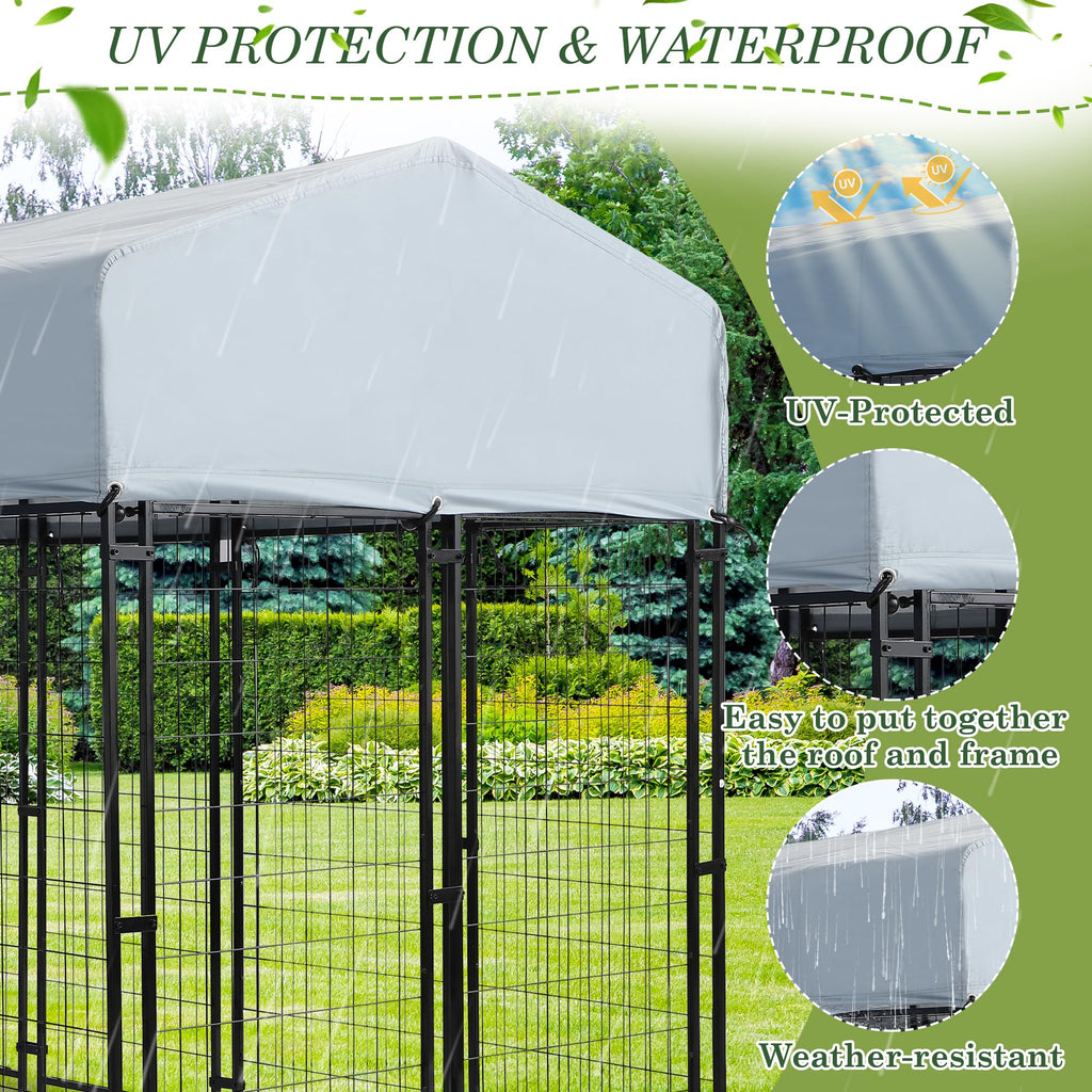 8x4x5.7 FT Outdoor Dog Kennel P478314